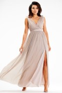 Sukienka Model A625 Beige - awama - M Sukienka Model A625 Beige - awama - M