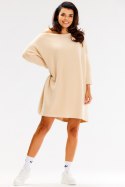 Sweter Damski Model A618 Beige - awama - uniwersalny Sweter Damski Model A618 Beige - awama - uniwersalny