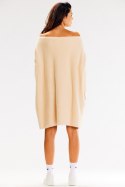 Sweter Damski Model A618 Beige - awama - uniwersalny Sweter Damski Model A618 Beige - awama - uniwersalny
