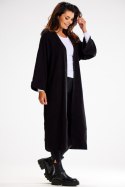 Sweter Kardigan Model A617 Black - awama - uniwersalny Sweter Kardigan Model A617 Black - awama - uniwersalny