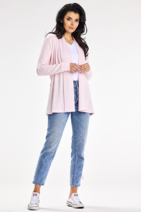 Sweter Kardigan Model A655 Powder Pink - awama - L/XL Sweter Kardigan Model A655 Powder Pink - awama - L/XL