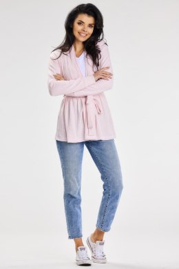Sweter Kardigan Model A655 Powder Pink - awama - S/M