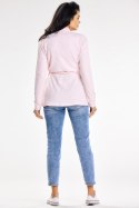 Sweter Kardigan Model A655 Powder Pink - awama - S/M Sweter Kardigan Model A655 Powder Pink - awama - S/M