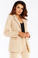 Żakiet Model A460 Beige - awama - M Żakiet Model A460 Beige - awama - M