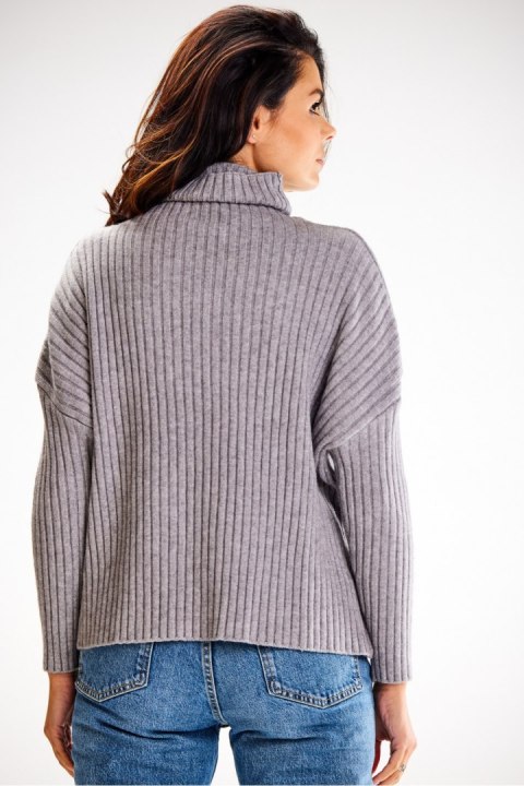 Golf Damski Model A615 Grey - awama - uniwersalny Golf Damski Model A615 Grey - awama - uniwersalny