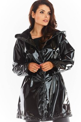 Płaszcz Damski Model A381 Black Lateks - awama - S/M