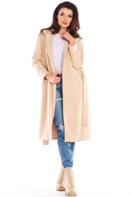 Płaszcz Damski Model A464 Beige - awama - L/XL