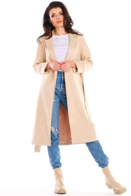 Płaszcz Damski Model A464 Beige - awama - S/M
