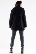Płaszcz Damski Model A534 Black - awama - S/M Płaszcz Damski Model A534 Black - awama - S/M