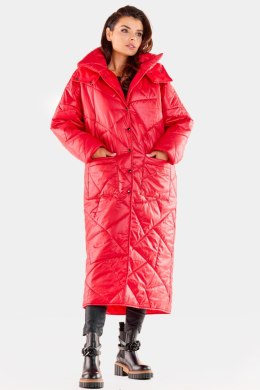 Płaszcz Damski Model A541 Red - awama - L/XL