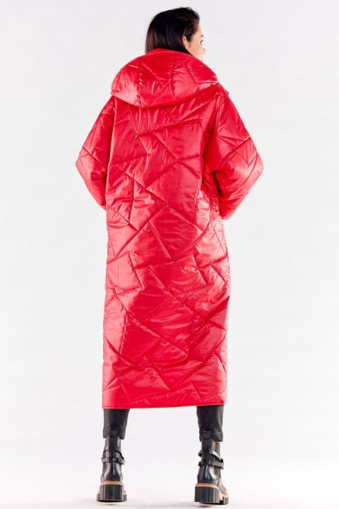 Płaszcz Damski Model A541 Red - awama - S/M Płaszcz Damski Model A541 Red - awama - S/M