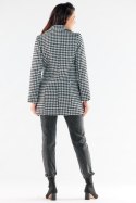 Płaszcz Damski Model A546 Houndstooth - awama - s Płaszcz Damski Model A546 Houndstooth - awama - s