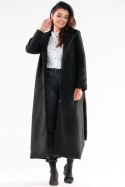 Płaszcz Damski Model A547 Black - awama - s Płaszcz Damski Model A547 Black - awama - s