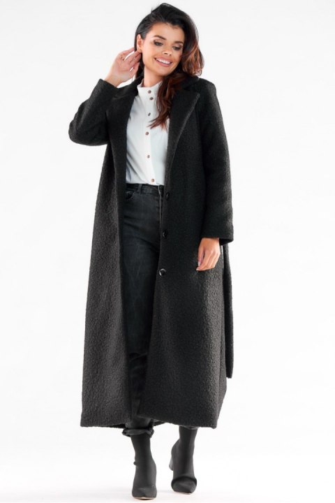 Płaszcz Damski Model A547 Black - awama - s Płaszcz Damski Model A547 Black - awama - s