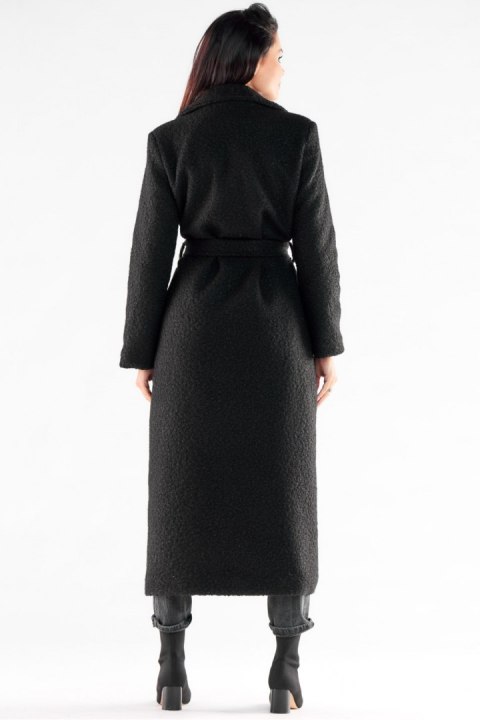 Płaszcz Damski Model A547 Black - awama - s Płaszcz Damski Model A547 Black - awama - s