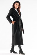 Płaszcz Damski Model A547 Black - awama - s Płaszcz Damski Model A547 Black - awama - s