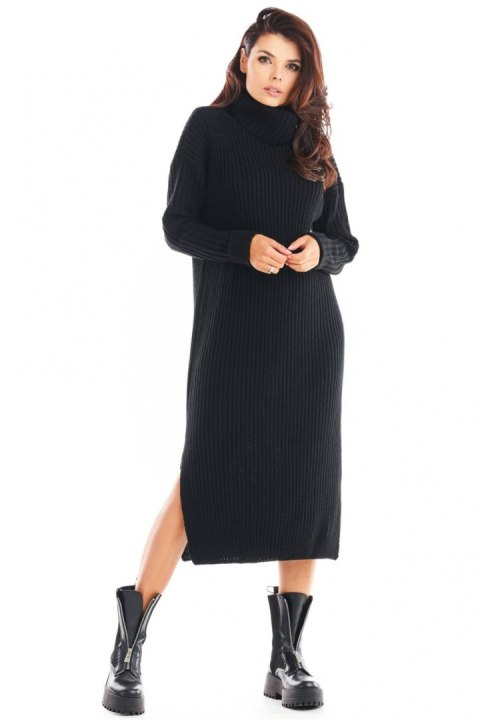 Sukienka Model A394 Black - awama - uniwersalny Sukienka Model A394 Black - awama - uniwersalny