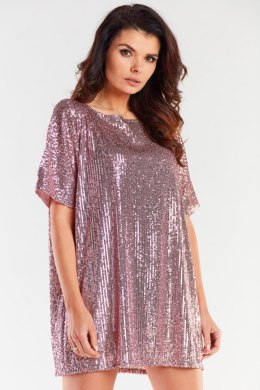 Sukienka Model A483 Pink - awama - uniwersalny