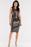 Sukienka Model A560 Gold Dots - awama - L Sukienka Model A560 Gold Dots - awama - L