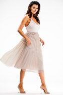Sukienka Model A624 Beige - awama - M Sukienka Model A624 Beige - awama - M