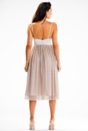 Sukienka Model A624 Beige - awama - M Sukienka Model A624 Beige - awama - M