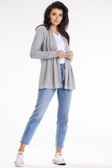 Sweter Kardigan Model A655 Grey - awama - S/M