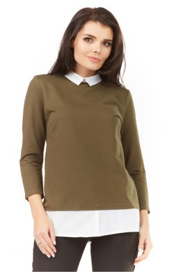 Bluzka Model A208 Khaki - awama - 40/42