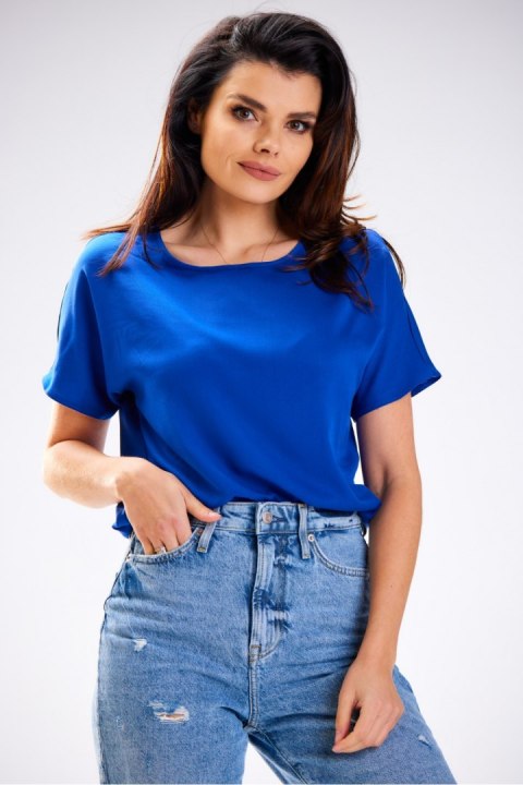 Bluzka Model A588 blue - awama - XL Bluzka Model A588 blue - awama - XL