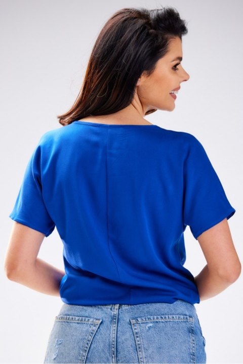 Bluzka Model A588 blue - awama - XL Bluzka Model A588 blue - awama - XL