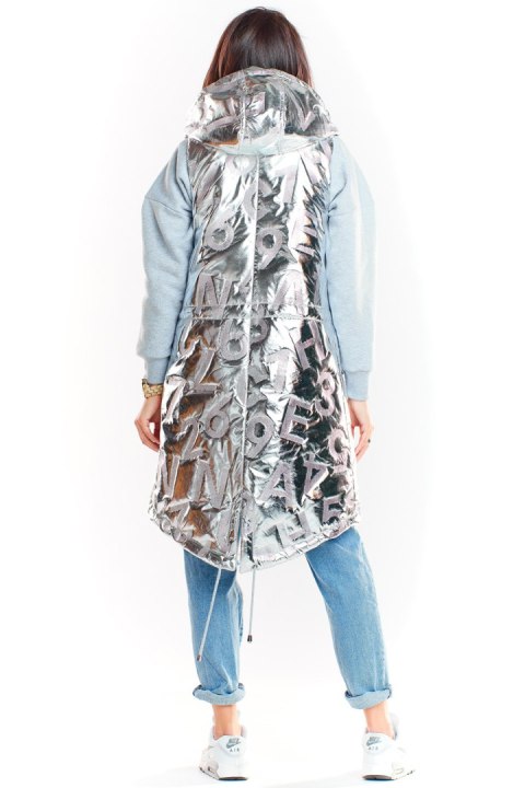 Kamizelka Damska Model A332 Silver - awama - S/M Kamizelka Damska Model A332 Silver - awama - S/M