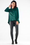 Koszula Damska Model A527 Bottle Green - awama - s