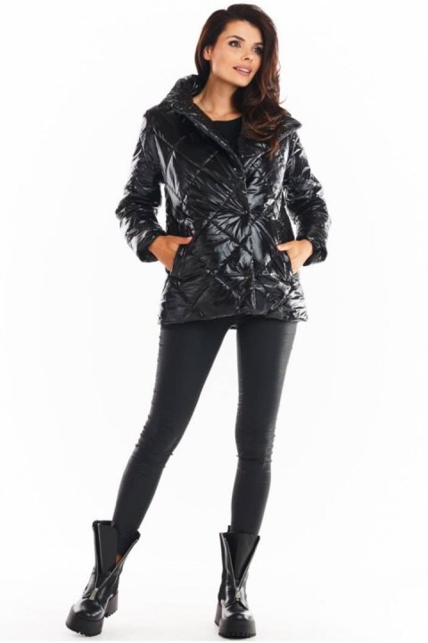 Kurtka Damska Model A384 Pikówka Black - awama - S/M Kurtka Damska Model A384 Pikówka Black - awama - S/M