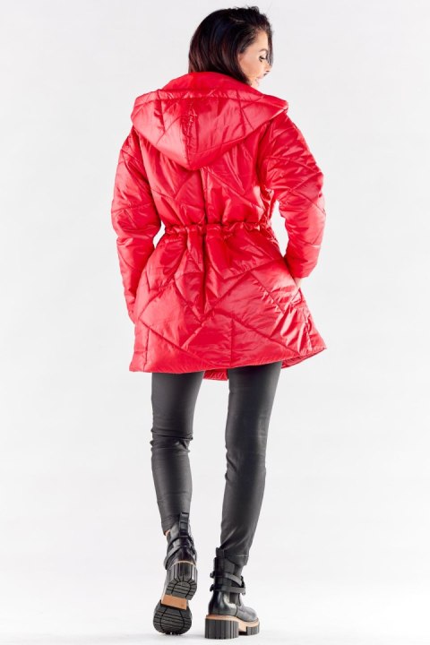Kurtka Damska Model A540 Red - awama - S/M Kurtka Damska Model A540 Red - awama - S/M
