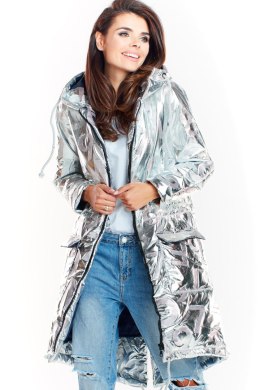 Płaszcz Damski Model A339 Silver - awama - L/XL