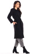 Płaszcz Damski Model A464 Black - awama - S/M Płaszcz Damski Model A464 Black - awama - S/M