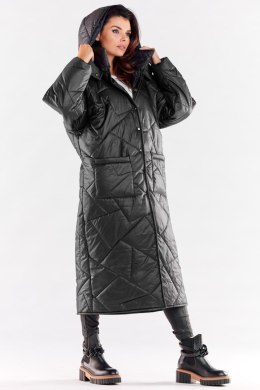 Płaszcz Damski Model A541 Black - awama - L/XL