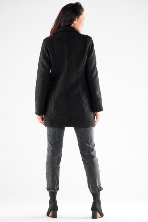 Płaszcz Damski Model A546 Black - awama - XL Płaszcz Damski Model A546 Black - awama - XL