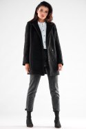 Płaszcz Damski Model A546 Black - awama - M Płaszcz Damski Model A546 Black - awama - M