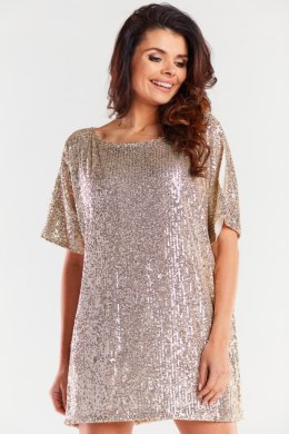 Sukienka Model A483 Beige - awama - uniwersalny