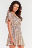 Sukienka Model A488 Beige - awama - M Sukienka Model A488 Beige - awama - M