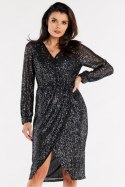 Sukienka Model A565 Grafit - awama - L Sukienka Model A565 Grafit - awama - L