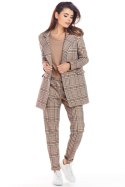 Żakiet Model A364 Brown Krata - awama - L/XL Żakiet Model A364 Brown Krata - awama - L/XL