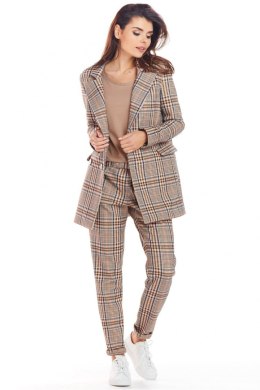 Żakiet Model A364 Brown Krata - awama - S/M
