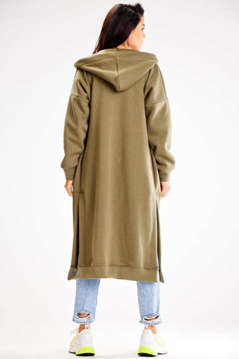 Bluza Damska Model A613 Khaki - awama - L/XL Bluza Damska Model A613 Khaki - awama - L/XL
