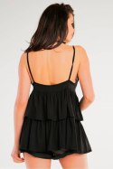 Bluzka Model A432 Black - awama - S/M Bluzka Model A432 Black - awama - S/M