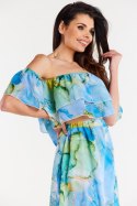 Bluzka Model A511 Sea Waves - awama - S/M Bluzka Model A511 Sea Waves - awama - S/M