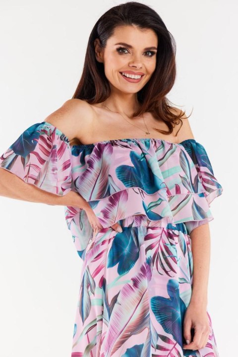 Bluzka Model A511 Tropical - awama - L/XL Bluzka Model A511 Tropical - awama - L/XL