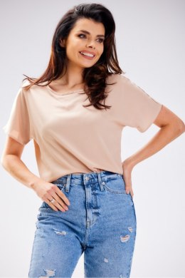 Bluzka Model A588 Beige - awama - M