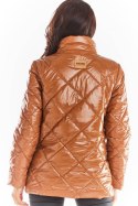 Kurtka Damska Model A384 Pikówka Beige - awama - S/M Kurtka Damska Model A384 Pikówka Beige - awama - S/M