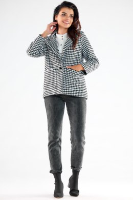 Kurtka Damska Model A545 Houndstooth - awama - XL
